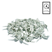 Leviton 12533 White Staples 5/8" 18/2 Fastening Insulated for Low Voltage 40pk