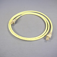 Leviton Light Yellow 5' Cat 6+ Extreme Ethernet LAN Patch Cord Cable Cat6 Plus 5 Ft 62460-5Y