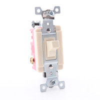 Arrow Hart Ivory Specification Grade Toggle Wall Light Switch 20A 120/277V 3-Way 1993I