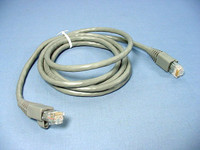 Leviton Silver Cat 5e 5 Ft Ethernet LAN Patch Cord Network Cable Booted Cat5e 5G460-5S