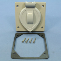 Arrow Hart Gray Lift Lid Flip Cover for Wet Location 20A 30A Locking Receptacle 7777