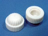 2 New Leviton Replacement White Lock-Up Knobs for Securing Lamp Shade to Harp 12781