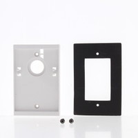 New White Leviton Electrical Box Mounting Adapter w/ Gasket Lining 6781-W Bagged