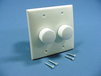 Leviton Decora Off-White Strauss DUAL Stereo Audio Volume Control Rotary 216W 40864-DW