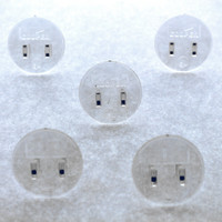 5 Pass and Seymour Round Clear Straight Blade Receptacle Outlet Protection Cover Caps 5-SC