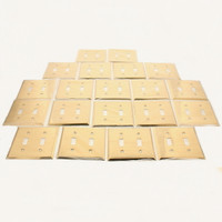 20 Creative Accents 2-Gang Solid Brass Toggle Switch Switchplate Cover Wallplates 15043