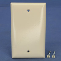 Pass and Seymour Residential Grade Light Almond STANDARD Size Plastic Blank Wallplate Box Mount Cover Thermoset SP13-LA