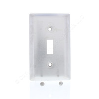 Pass and Seymour Type 302 NON-MAGNETIC Stainless Steel 1-Gang Toggle Switch Cover Wallplate Smooth Metal SS1-D