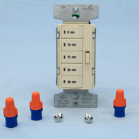 Cooper Almond 5-Button Timer Switch 5/10/15/30/60 Minute Lights/Fan/Heater PT18M-A-K