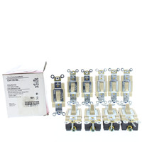 10 Cooper Ivory COMMERCIAL Grade Toggle Wall Light Switches 4-Way 15A 120/277V CS415V