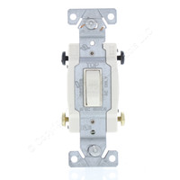 Cooper Light Almond COMMERCIAL Grade Toggle Wall Light Switch 4-Way 15A Bulk CS415LA
