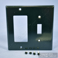 Leviton Black Decora GFCI Switch Cover Receptacle Wall Plate Switchplate 80405-E