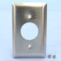Pass and Seymour NON-MAGNETIC Type 302 Stainless Steel 1-Gang 1.406" Receptacle Outlet Wallplate Cover SS7