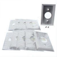 10 Pass and Seymour NON-MAGNETIC Type 302 Stainless Steel 1-Gang 1.406" Receptacle Outlet Wallplate Covers SS7