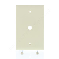 Pass & Seymour Trademaster Ivory 1-Gang Telephone Cable 13/32" Hole Unbreakable Wallplate Nylon Cover TP11-I