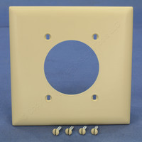 P&S Trademaster Ivory 2-Gang 2.156" Receptacle Dryer Range Nylon Cover TP703-I