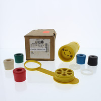 Cooper Industrial Grade Watertight Twist Turn Locking Plug Connector L18-20R 20A 120/208V 3� 4P4W Non-Grounding L1820CW