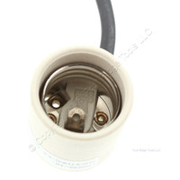 Leviton Unglazed Porcelain Light Socket Lamp Holder Medium With Sheath 660W 250V 70035-10 Bulk