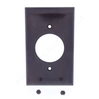 Pass and Seymour Brown 1-Gang Single Power Outlet Receptacle 1.5938" Hole Thermoset Wallplate Plastic Cover SP720