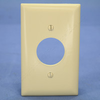 Pass and Seymour Trademaster Ivory 1.406" Single Receptacle 1-Gang Outlet Unbreakable Wallplate Nylon Cover TP7-I