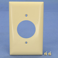 PS Trademaster Ivory 1-Gang Single Power Outlet 1.5938" Hole Nylon Cover TP720-I