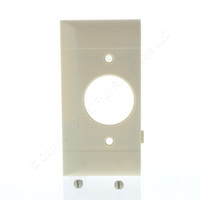 Pass and Seymour P-Line Ivory Smooth Plastic Sectional End Single Receptacle Wallplate Cover PSE7-I