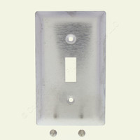 Pass and Seymour Type Type 430 Magnetic Stainless Steel 1-Gang Toggle Switch Cover Wallplate Smooth Metal SL1-CC25