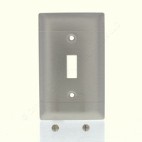 Pass and Seymour Type 302/304 NON-MAGNETIC Stainless Steel 1-Gang Toggle Switch Lined Wallplate Cover S1-N