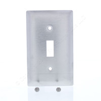 Pass and Seymour Type 430 Magnetic Stainless Steel 1-Gang Toggle Switch Lined Wallplate Cover S1