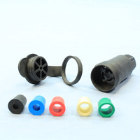 Cooper Black Watertight Turn Locking Connector Plug NEMA L5-15R 15A 125V 25W47BK