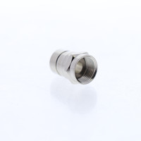 Leviton 1-Piece Crimp-On Coaxial Cable End F-Connector RG6 75 Ohm 40985-1P6