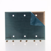 Cooper Antimicrobial Copper CuVerro Blank 3-Gang Cover Wallplate Standard Size 93153CU