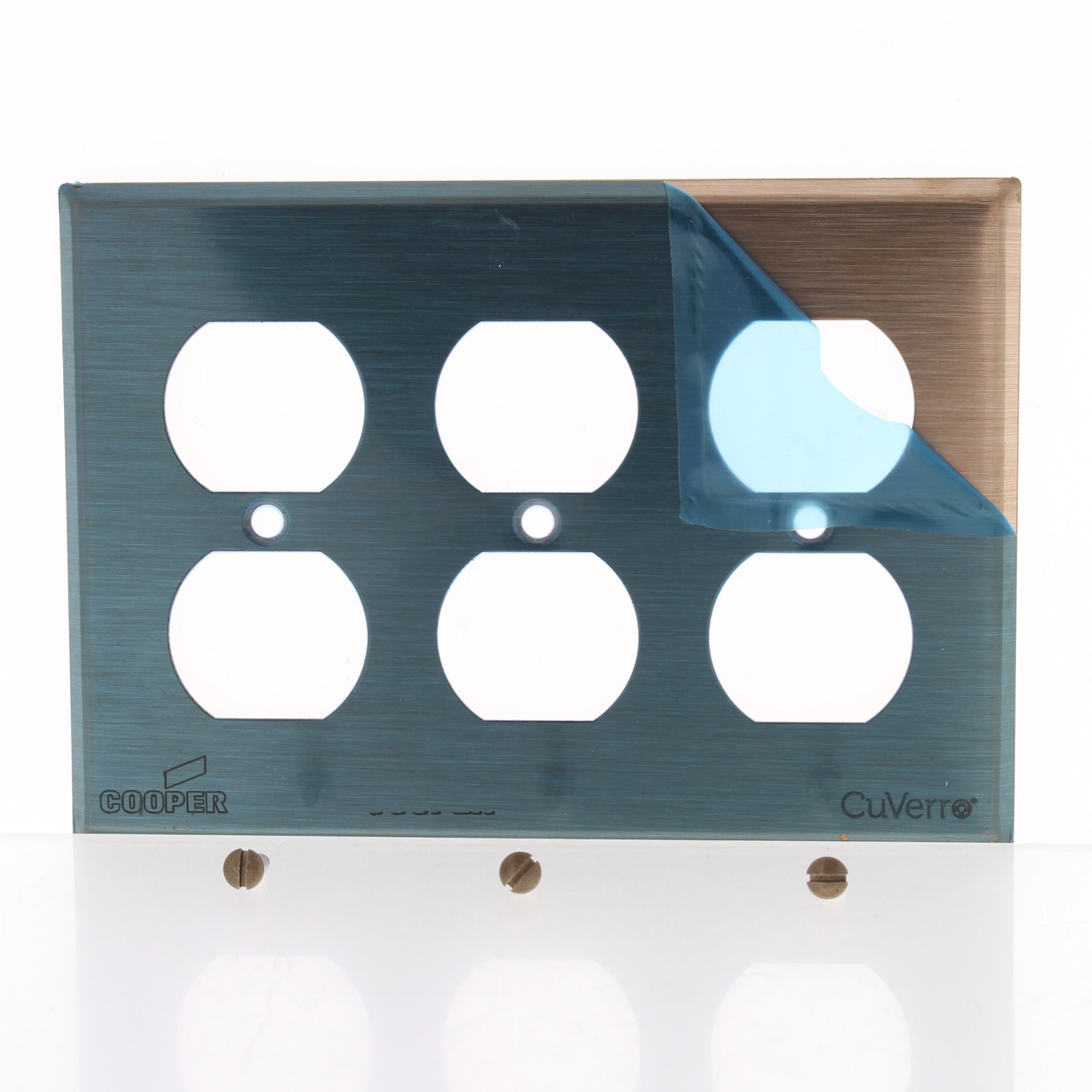 🏠 Cooper Antimicrobial Copper CuVerro Receptacle 3-Gang Duplex Outlet