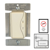 Cooper Aspire Desert Sand 1-Pole/3-Way Preset Fluorescent Dimmer Switch 8A 277V (NOT 120V) w/Mark 10 Ballast Only 95687DS