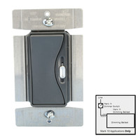 Cooper Aspire Silver Granite 1-Pole/3-Way Preset Fluorescent Dimmer 8A 277V (NOT 120V) w/Mark 10 Ballast Only 95687SG