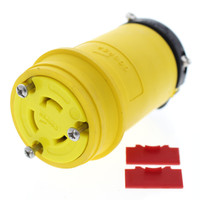 Cooper Yellow Twist Turn Locking Plug Connector NEMA L11-20R 20A 125/250V 3� Severe Duty L1120CY