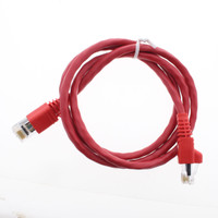 Leviton Red Cat 5e 3 Ft Ethernet LAN Patch Cord Network Cable Booted Cat5e 5G460-3R