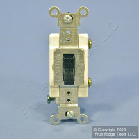 Leviton Black COMMERCIAL Grade Large Toggle Wall Light Switch 20A 120/277VAC CS120-2E