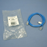New Leviton Blue Cat 5 3 Ft Ethernet LAN Patch Cord Network Cable Cat5 52454-3L