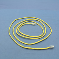 Leviton Yellow Cat 5 7 Ft Ethernet LAN Patch Cord Network Cable Cat5 52455-7Y