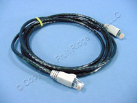 Leviton Black Cat 6 7 Ft Ethernet Patch Cord Network Cable Booted Cat6 62455-7E
