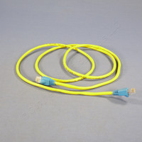 Leviton Yellow Cat 5 5 Ft Ethernet LAN Patch Cord Network Cable Cat5 Blue Boot 5G454-5L