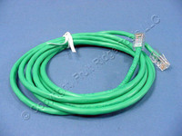 10 Leviton Green Cat 5 7 Ft Ethernet LAN Patch Cords Network Cables Cat5 52455-7G