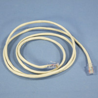 Leviton Silver Cat 5 5 Ft Ethernet LAN Patch Cord Network Cable Cat5 52455-5S