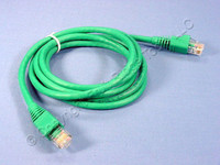 Leviton Green Cat 5e 5 Ft Ethernet LAN Patch Cord Network Cable Booted Cat5e 5G460-5G