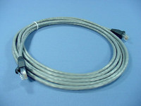 Leviton Gray Cat 5e 10 Ft Ethernet LAN Patch Cord Network Cable Booted Cat5e 5G455-10S