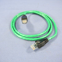 Leviton Dark Green Cat 5e 3 Ft Ethernet LAN Patch Cord Network Cable Booted Cat5e 5G455-3G