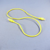 Leviton Yellow Cat 5e 3 Ft Ethernet LAN Patch Cord Network Cable Booted Cat5e 5G460-3Y