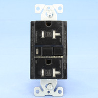 Cooper Black Tamper Resistant Straight Blade GFCI GFI Receptacle with Quick-Connect Module NEMA 5-20 20A 125V TRVGF20BKM