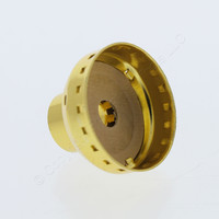 New Leviton Deep Metal Brass Lamp Holder Light Socket Cap 1/4 IPS Bushing Bulk SET SCREW 7159